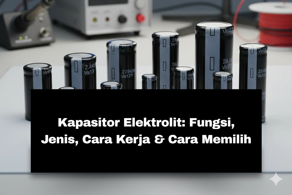 Kapasitor Elektrolit: Fungsi, Jenis, Cara Kerja & Cara Memilih 1 kapasitor elektrolit