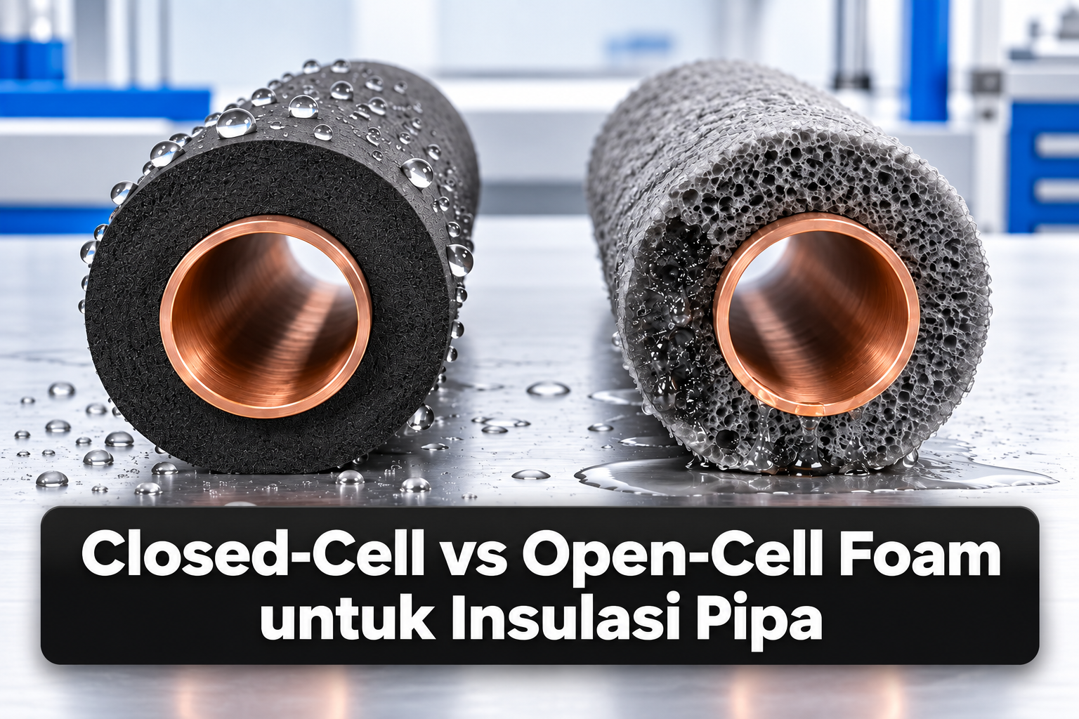 Closed-Cell vs Open-Cell Foam untuk Insulasi Pipa