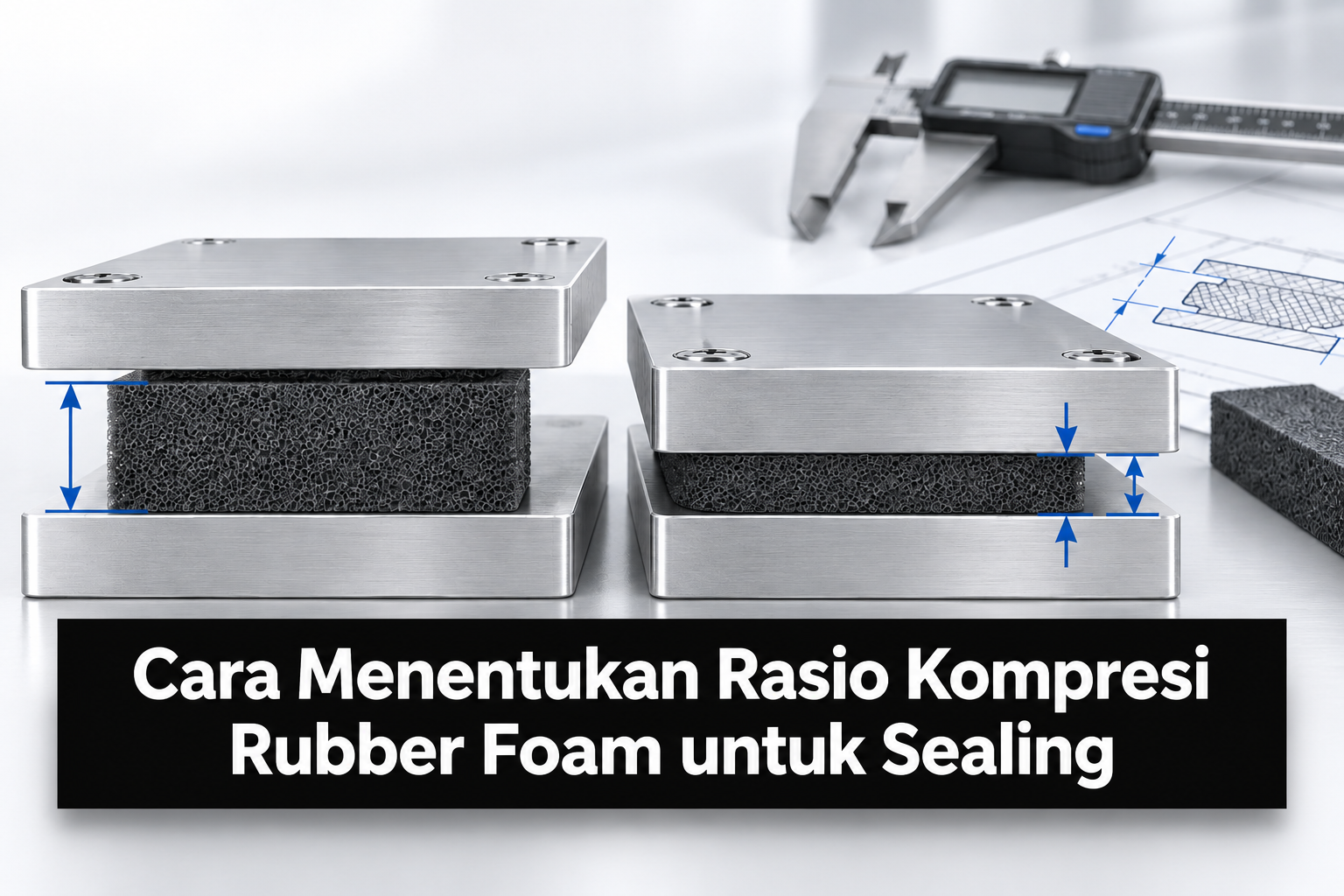 Cara Menentukan Rasio Kompresi Rubber Foam untuk Sealing 1 Cara Menentukan Rasio Kompresi Rubber Foam untuk Sealing