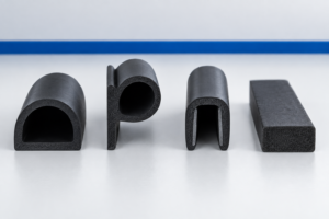 Jenis-Jenis EPDM Seal Profile dan Fungsi Kegunaannya dalam Industri 2 Jenis EPDM seal profile bentuk D P U dan strip datar