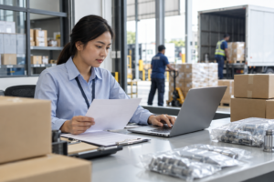 Perbedaan Procurement dan Purchasing dalam Perusahaan? 2 tim procurement mengevaluasi supplier dan komponen industri
