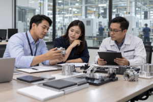 Perbedaan Procurement dan Purchasing dalam Perusahaan? 3 tim purchasing memproses pesanan kebutuhan industri perusahaan