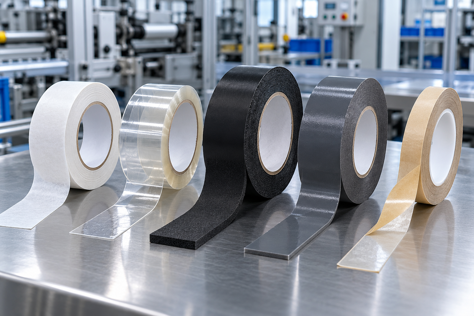 Cara Memilih Adhesive Tape Industri untuk Kebutuhan Pabrik 2 cara memilih adhesive tape industri: Beragam jenis double sided tape untuk aplikasi industri