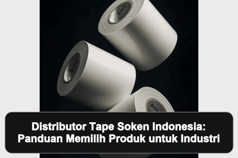 Distributor Tape Soken Indonesia: Panduan Memilih Produk untuk Industri 10 distributor tape Soken Indonesia: gambar andalan bertema tape Soken untuk aplikasi industri dengan panel hitam berisi judul artikel.