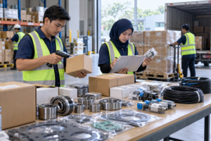 Pemeriksaan barang masuk dalam proses pengadaan kebutuhan pabrik