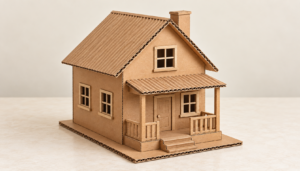 Kerajinan dari Kertas Karton yang Mudah, Bisa Jadi Hiasan hingga Barang Berguna 3 Miniatur rumah dari karton