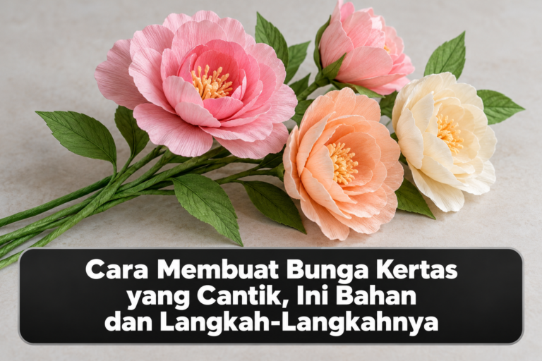 Cara Membuat Bunga Kertas yang Cantik, Ini Bahan dan Langkah-Langkahnya