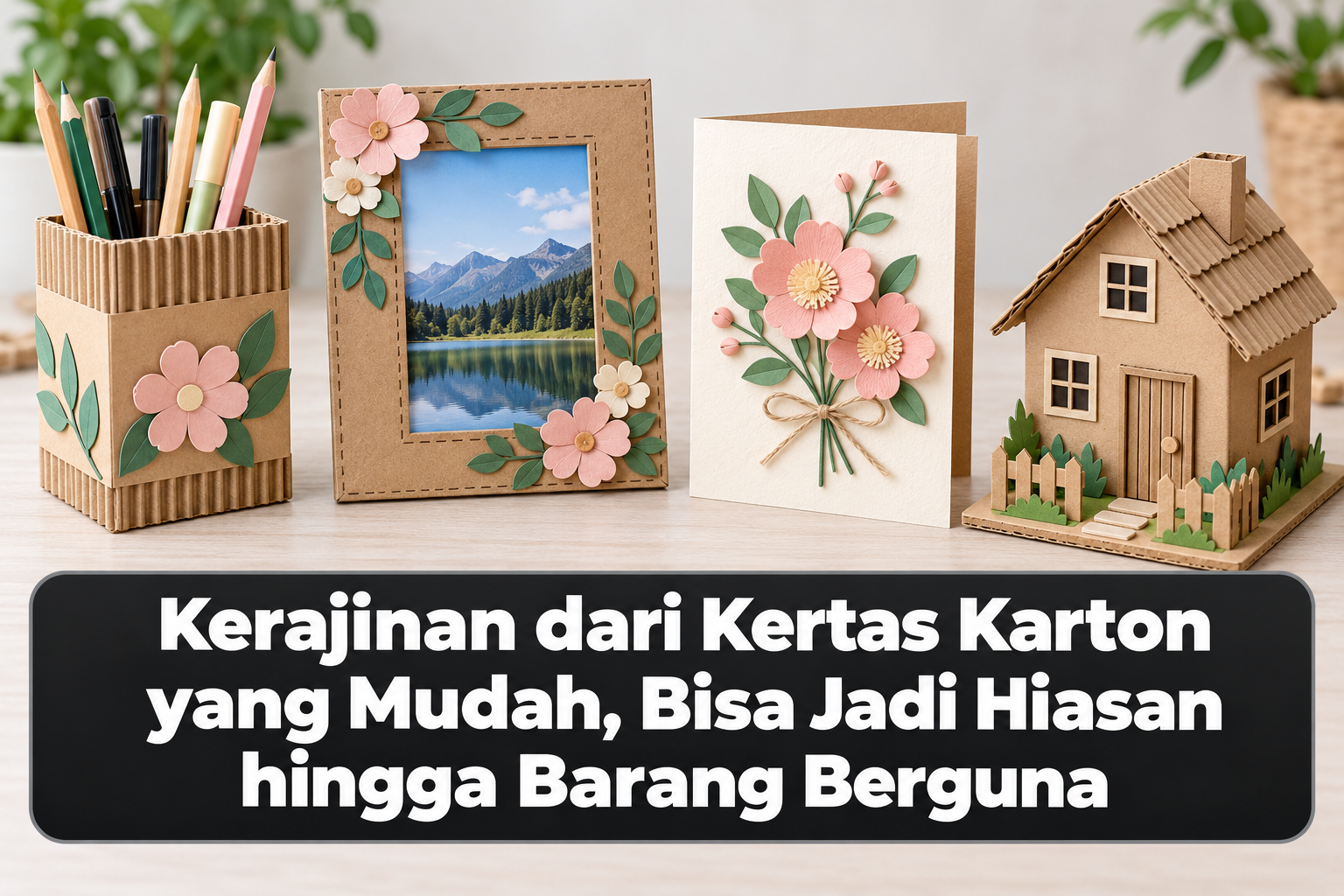 Kerajinan dari Kertas Karton yang Mudah, Bisa Jadi Hiasan hingga Barang Berguna 1 Kerajinan dari Kertas Karton yang Mudah, Bisa Jadi Hiasan hingga Barang Berguna
