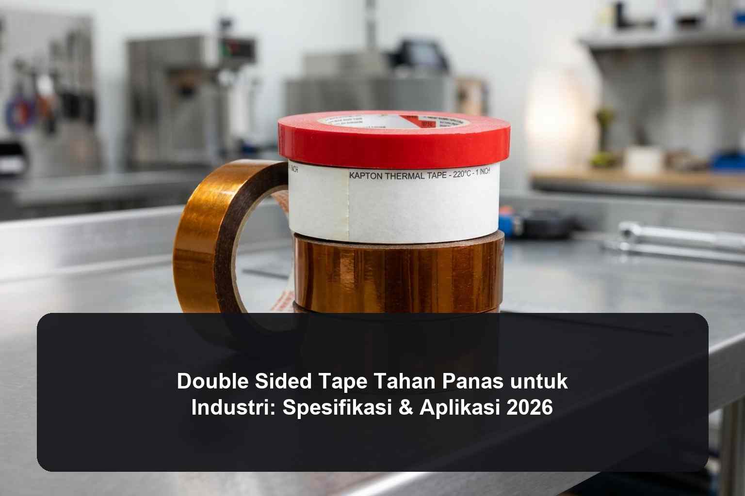 double sided tape tahan panas industri kapton thermal tape
